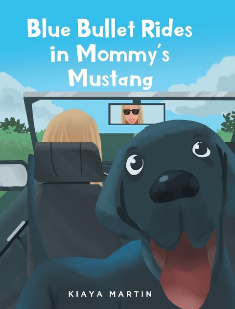 Blue Bullet Rides in Mommys Mustang