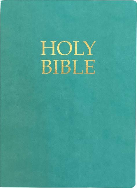 Kjver Holy Bible, Large Print, Coastal Blue Ultrasoft: (King James Version Easy Read, Teal, Red Letter)