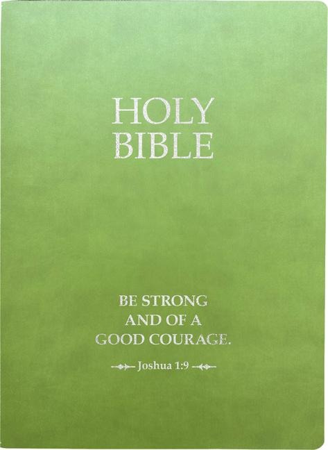 Kjver Holy Bible, Be Strong and Courageous Life Verse Edition, Large Print, Olive Ultrasoft: (King James Version Easy Read, Red Letter, Green, Joshua 1:9)