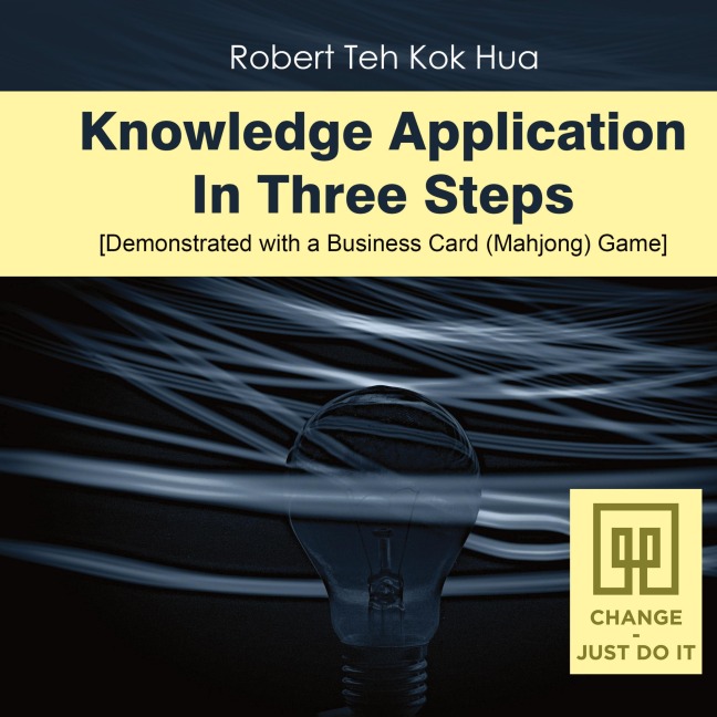 Knowledge Application In Three Steps: Demonstrated with a Business Card (Mahjong) Game