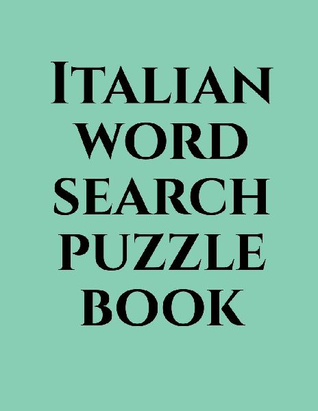 Italian word search puzzle book