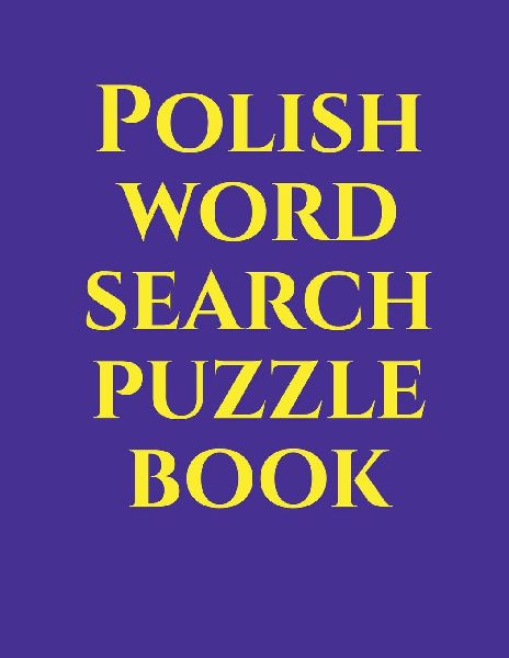 Polish word search puzzle book