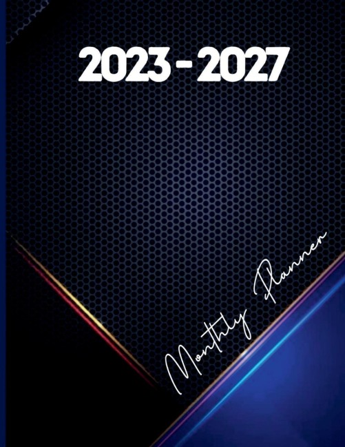 2023-2027 Monthly Planner for Men: 5 Years Pocket Organizer with Elegant Cover for Men