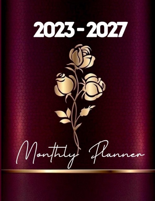 2023-2027 Monthly Planner for Women: 5 Years Pocket Organizer with Elegant Cover for Women
