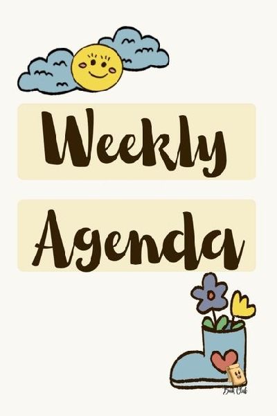 Weekly Agenda: Simple School Agenda for Students - 120 Pages - Large (6" x 9")