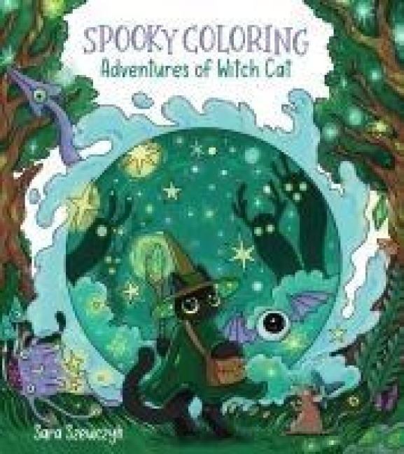 Spooky Coloring: Adventures of Witch Cat