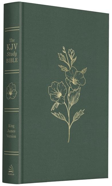 Holy Bible: King James Version, Sage Bouquet, With Study Notes from the Laymans Bible Commentary Series, Full-Color Maps, Words of Christ in Red