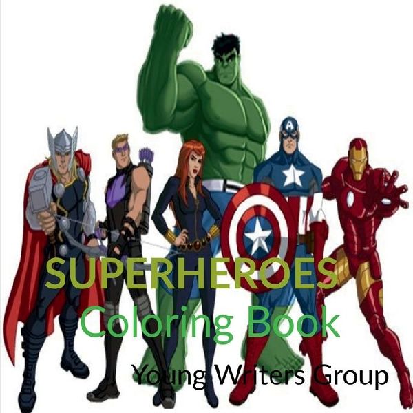 Superheroes: Coloring book