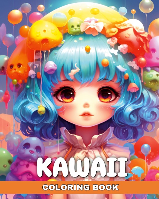 Kawaii Coloring Book: Anime Coloring Pages for Adults and Kids with Cute Kawaii Designs