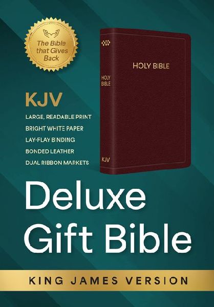 KJV Holy Bible: Deluxe Gift Bible - Burgundy Bonded Leather, Thumb Indexed: King James Version Bible
