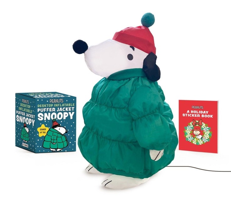 Peanuts: Desktop Inflatable Puffer Jacket Snoopy : Stands 14" Tall