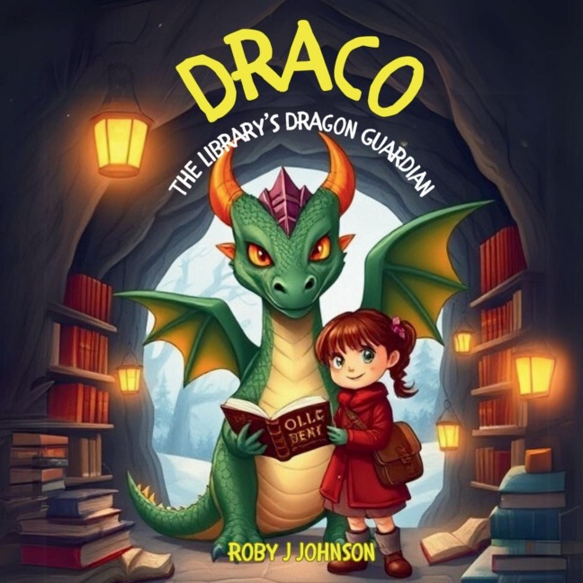 Draco: The Librarys Dragon Guardian: Story book for kids