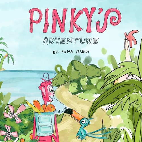 Pinky's Adventure An Outdoor Animal Jungle Journey to a Magical Island - A Vibrant Illustrated Children's Book About Overcoming Fears, Encouraging Friends, and Discovering Exotic Fruits