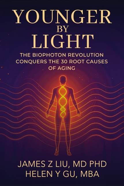 YOUNGER BY LIGHT: The Biophoton Revolution Conquers The 30 Root Causes of Aging
