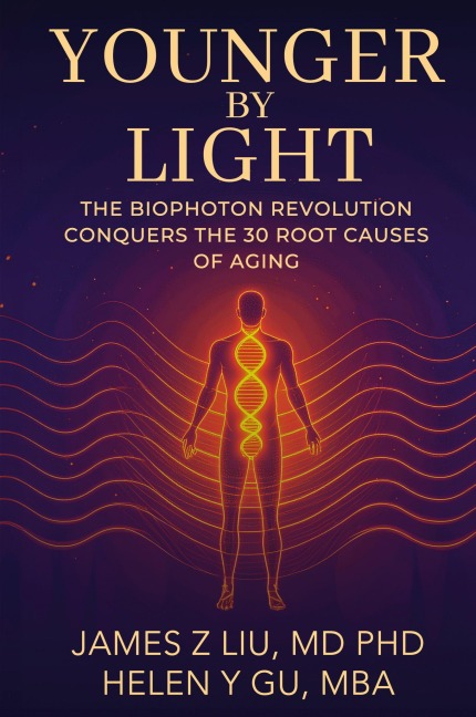 YOUNGER BY LIGHT: The Biophoton Revolution Conquers The 30  Root Causes of Aging
