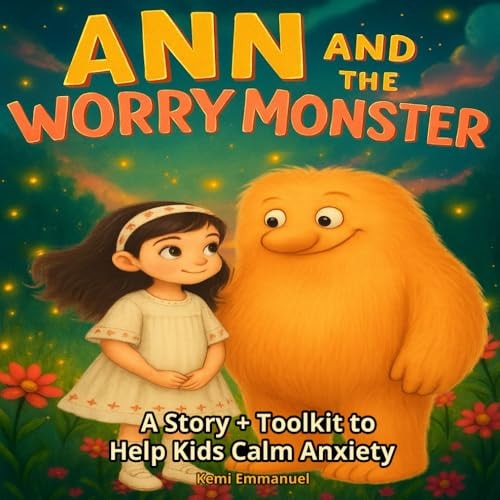 Ann and the Worry Monster A Story + Toolkit to Help Kids Calm Anxiety; Includes Reflection Prompts, Journaling Pages, Breathing Exercise, and Positive Affirmations