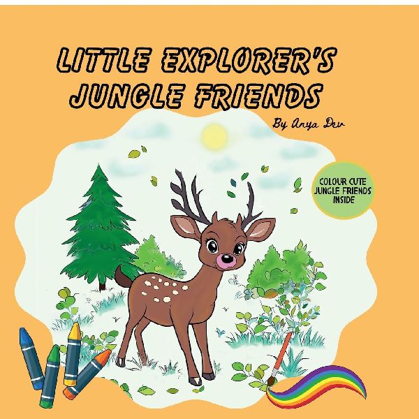 Little Explorers Jungle Friends: Animal Colouring Book for all ages