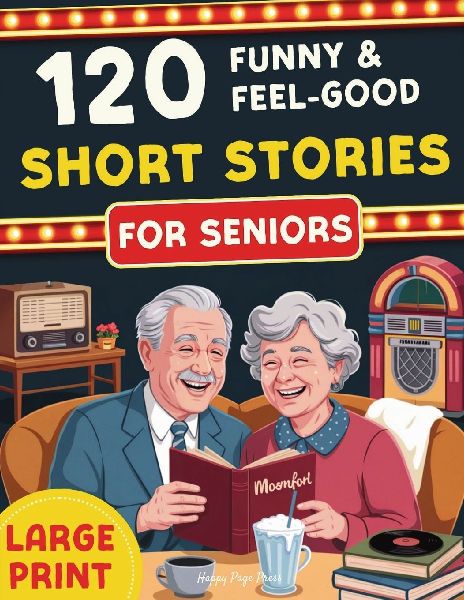 120 Funny & Feel-Good Short Stories for Seniors: Easy to Read Nostalgic Tales that Keep Minds Active, Spark Joy, and Lift the Spirit. A perfect Gift for ... Conversation (LARGE PRINT)