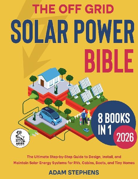 The Off Grid Solar Power Bible: [8 in 1] The Complete How-To Manual for Designing, Installing, and Maintaining Solar Energy Systems for RVs, Cabins, Boats, and Tiny Homes