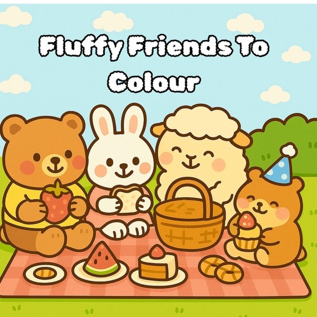 Fluffy Friends To Colour: Colouring Book for Early Learners