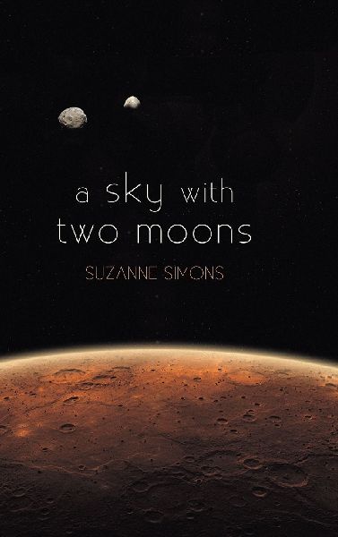 a sky with two moons