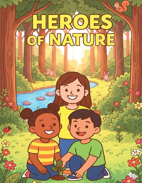Heroes of Nature: A Fun and Inspiring Coloring Book for Kids to Learn Kindness, Teamwork & Care for Nature