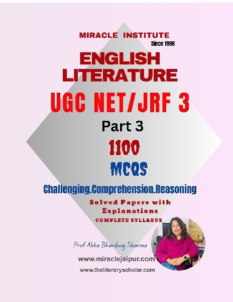 English Literature UGC NET JRF 3: 1100 MCQs Challenging.Comprehension.Reasoning
