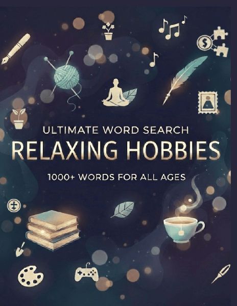 Ultimate Word Search Relaxing Hobbies: 1000+ Words For All Ages, Large Print Big Words Puzzles For Unlimited Fun