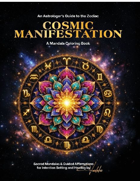 Cosmic Manifestation: An Astrologer's Guide to the Zodiac - A Zodiac Mandala Coloring Book for Adults
