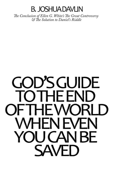 Gods Guide To The End Of The World, When Even You Can Be Saved