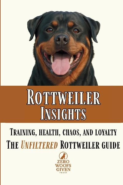 Rottweiler Insights: Training, Health, Chaos, and Loyalty...The Unfiltered Rottweiler Guide