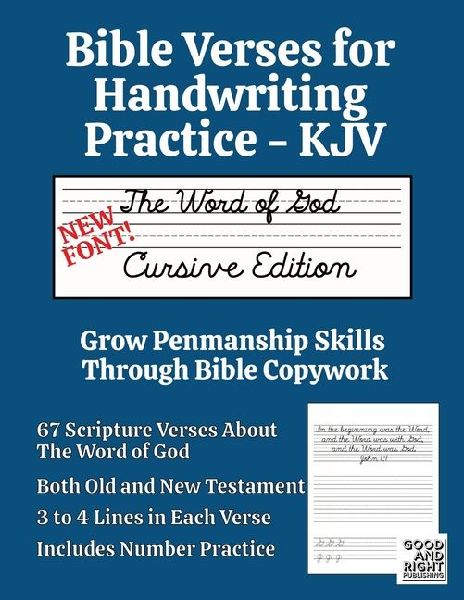 Bible Verses for Handwriting Practice - KJV: Word of God Cursive Edition