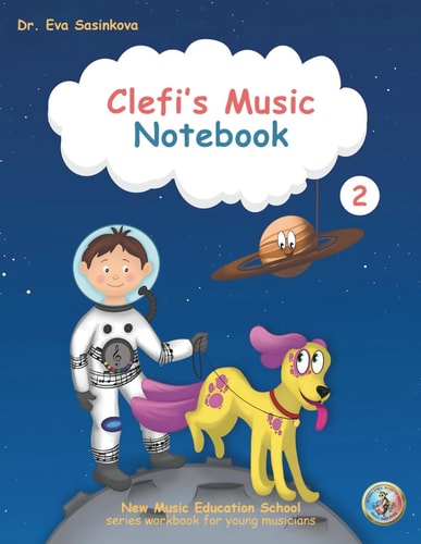 Clefi's Music Notebook 2 - New Music Education School Series Workbook for Young Musicians