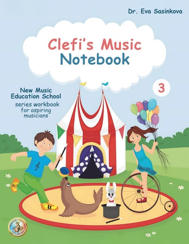 Clefi's Music Notebook 3 - New Music Education School Series Workbook for Aspiring Musicians