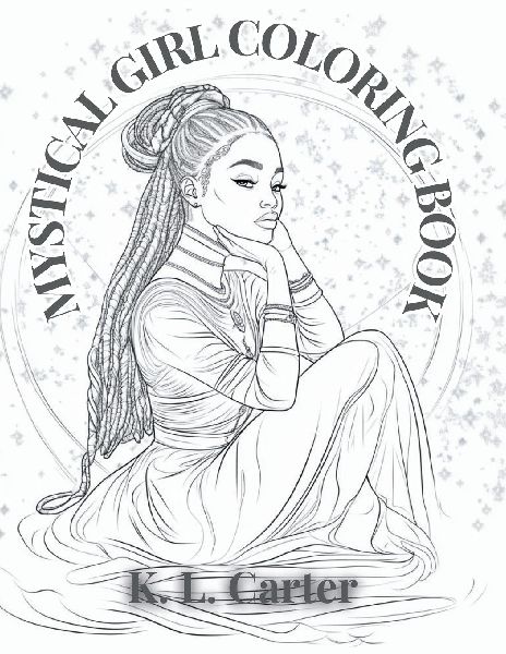 Mystical Girl Coloring Book: Your Cosmic Affirmation Coloring Experience