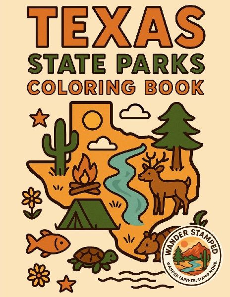 Texas State Parks Coloring Book
