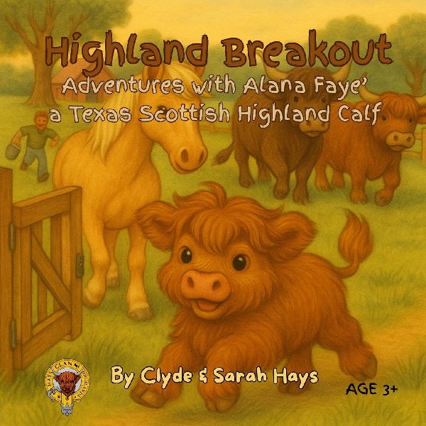 Highland Breakout: Adventures with Alana Faye' a Texas Scottish Highland Calf