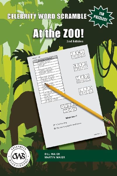 Celebrity Word Scramble At the Zoo! 2nd Edition