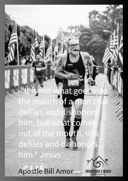 It is not what goes into the mouth of a man that defiles and dishonors him, but what comes out of the mouth, this defiles and dishonors him