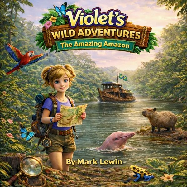 Violets Wild Adventures - The Amazing Amazon: A First-Person Illustrated Adventure Exploring Rainforest Animals, Geography, Conservation, and Culture for ages 6-12.