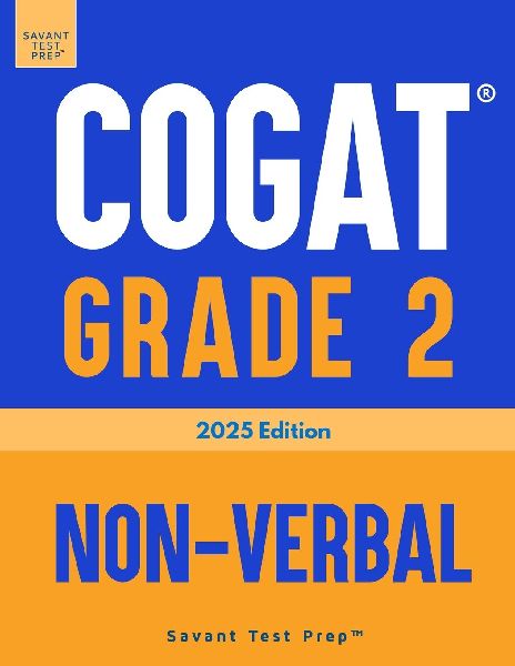COGAT Grade 2 Non-Verbal: Three Practice Tests - Level 8