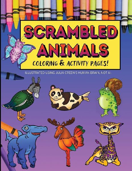 Scrambled Animals Coloring and Activity Book: Coloring and Activity Book