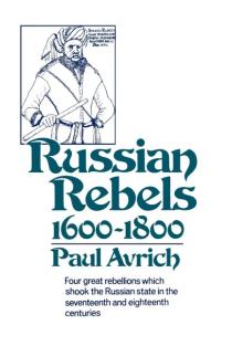 Russian Rebels, 1600-1800