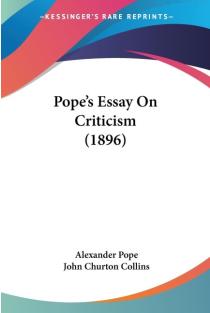Popes Essay On Criticism (1896)
