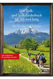 Das Folk- und Volksliederbuch für Alt und Jung: 100 leicht arrangierte Folksongs und Volkslieder für Gesang und Gitarre. Gesang und Gitarre. Liederbuch.