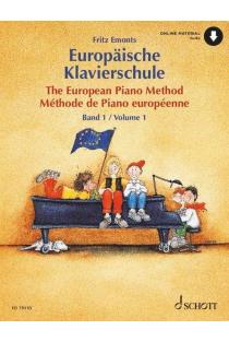 Europäische Klavierschule Band 1: Klavier. Ausgabe mit Online-Audiodatei